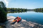 Use One of the Kayaks to Cruise Across Mirror Lake From Private Dock